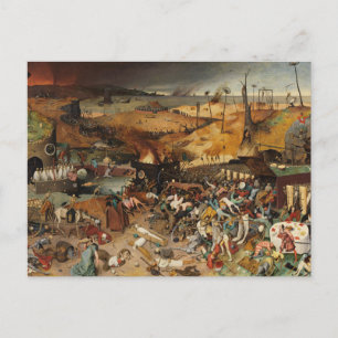Cartão Postal O Triunfo da Morte por Bruegel, o Cartão-Postal d