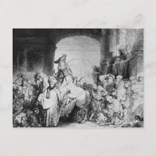 Cartão Postal O triunfo de Mordecai, c.1640