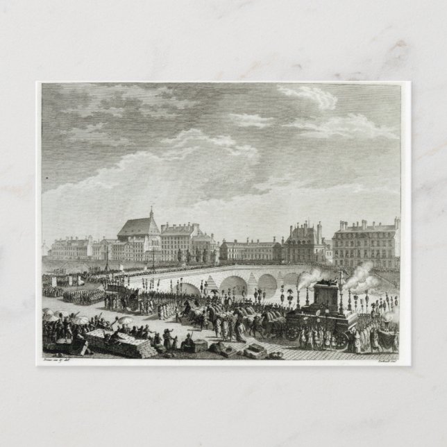 Cartão Postal O triunfo de Voltaire (Frente)