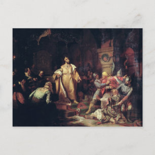 Cartão Postal O Tsar Ivan III Rasgando a Escritura do Khan Tárta