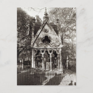 Cartão Postal O Túmulo de Abelard e Heloise, construído em 1817