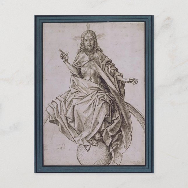 Cartão Postal O último acórdão (detalhe) de Hieronymus Bosch (Frente)