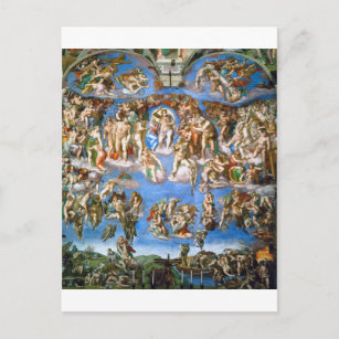Cartão Postal O Último Acórdão, Michelangelo, 1536-1541