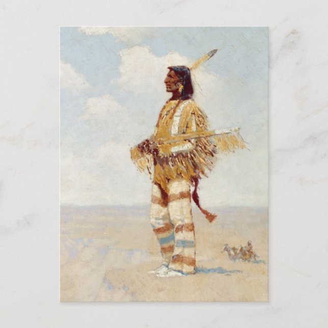 Cartão Postal O último de sua raça, o americano desaparecido (Frente)