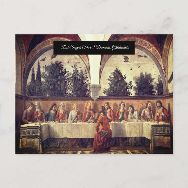 Cartão Postal O último jantar (Frente)