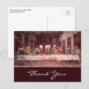 Cartão Postal O último jantar de Leonardo da Vinci