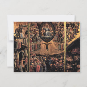 Cartão Postal O último julgamento de Fra Angelico