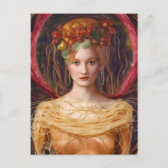 Cartão Postal O único vestido de espaguete (Frente)