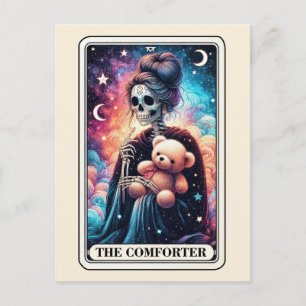 Cartão Postal O Ursinho do Tarot O Consolador Mamãe Esqueleto