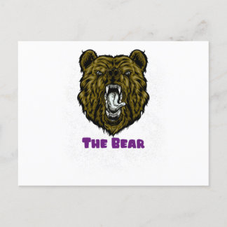 Cartão Postal O Urso Marrom Irritado