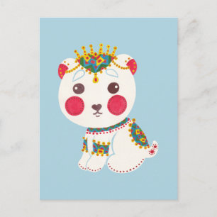 Cartão Postal O Urso Polar Étnico