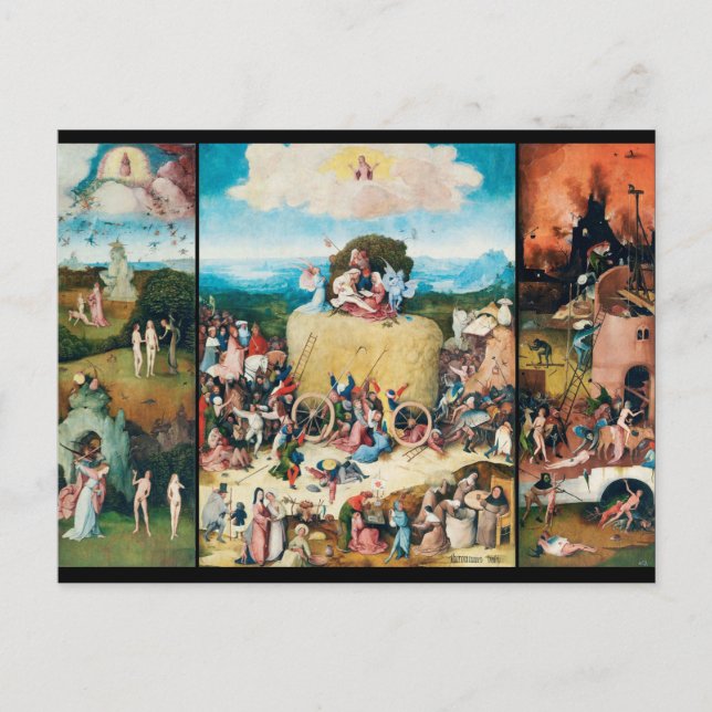 Cartão Postal O Vagão Hay, Bosch (Frente)