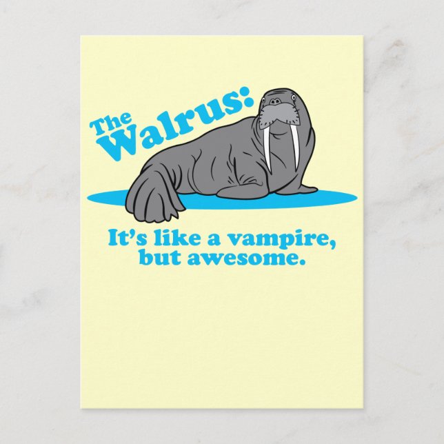 Cartão Postal O vampiro da morsa (Frente)