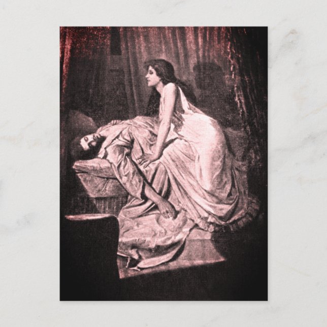 Cartão Postal O Vampiro (Philip Burne-Jones, 1897) (Frente)