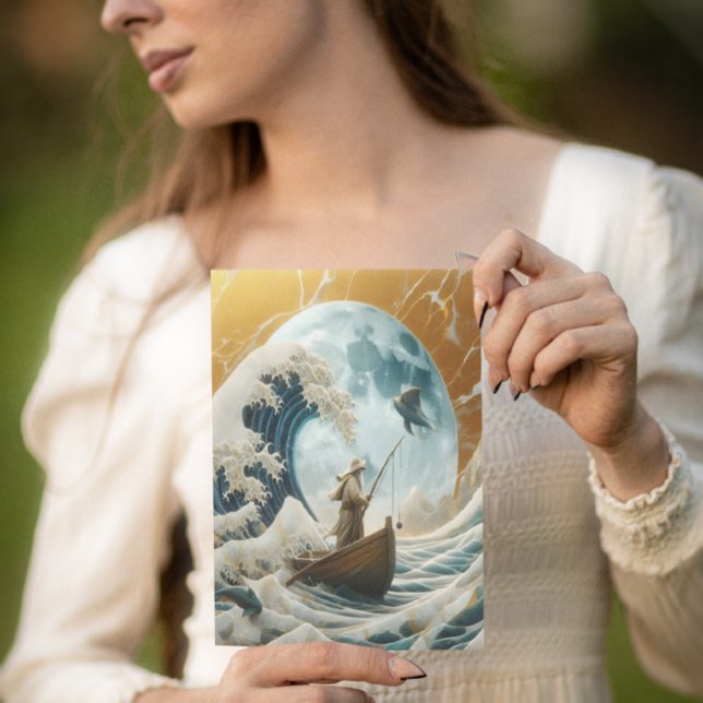 Cartão Postal O Velho E A Onda Gigante (Criador carregado)