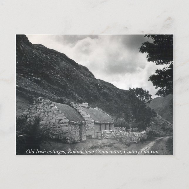 Cartão Postal O velho irlandês que tem casacos, Galway Irlanda (Frente)