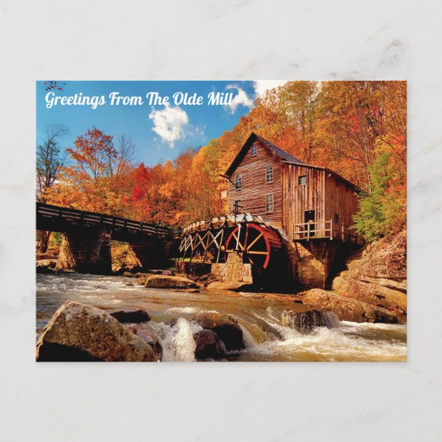 Cartão Postal O velho Mill (Frente)