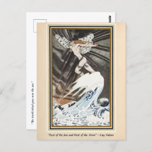 Cartão Postal O Vento do Norte atravessa o mar Kay Nielsen