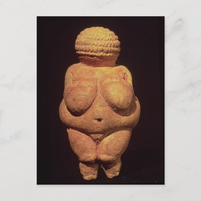Cartão Postal O Vênus de Willendorf, Símbolo de Fertilidade (Frente)