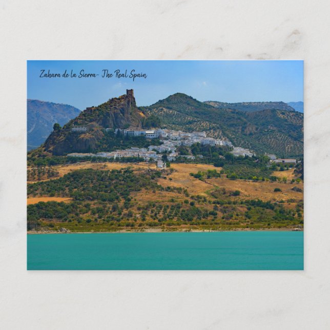 Cartão Postal O verdadeiro Espanha- Zahara de la Sierra (Frente)