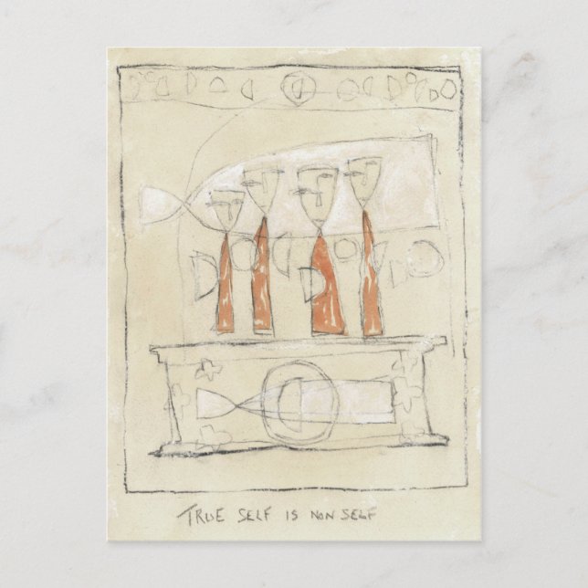 Cartão Postal O verdadeiro eu não é o próprio (Frente)