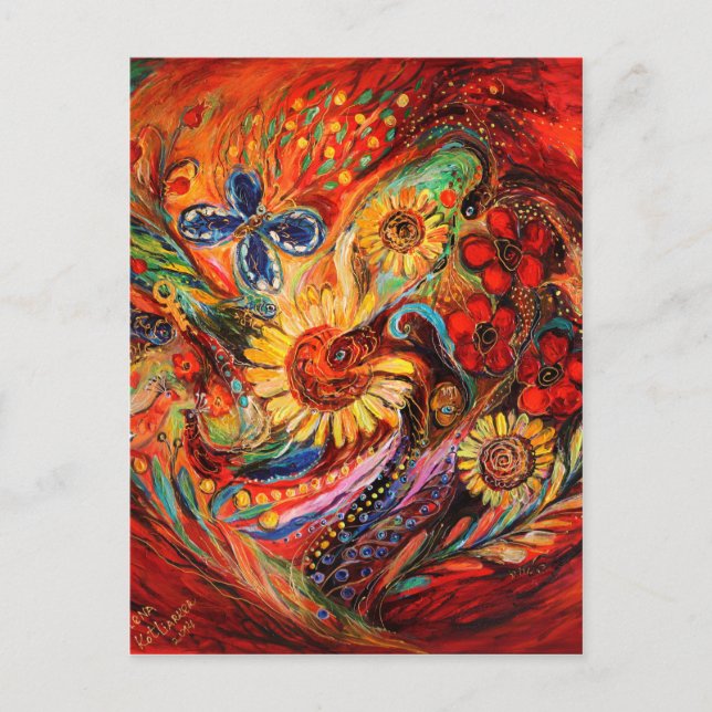 Cartão Postal O Vermelho em Vermelho (Frente)