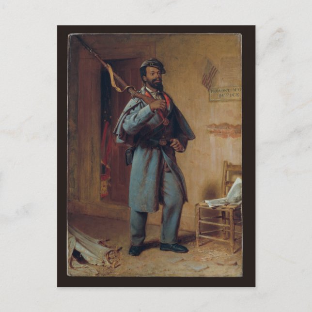 Cartão Postal O Veterano, Madeira - Guerra Civil - Afro-American (Frente)