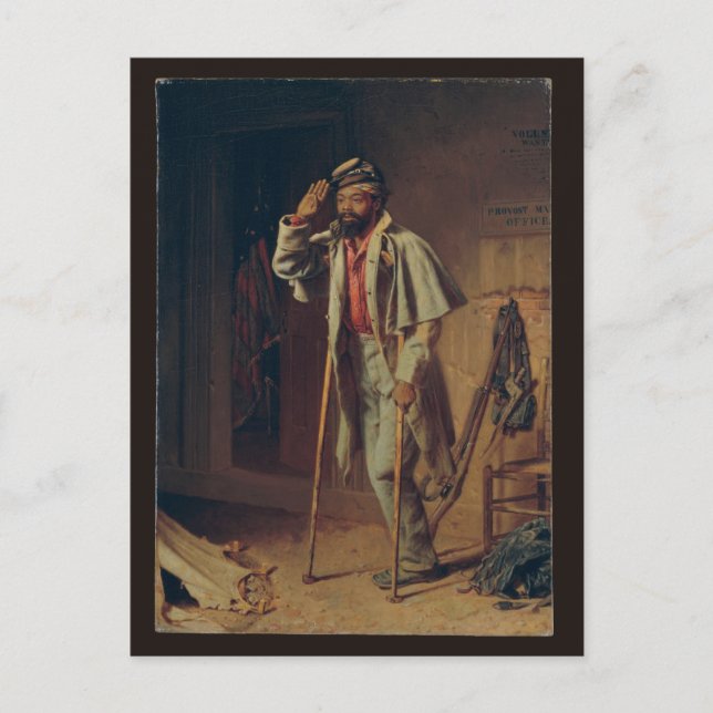 Cartão Postal O Veterano, Madeira - Guerra Civil Afro-Americano (Frente)