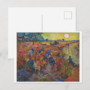 Cartão Postal O Vinhedo Vermelho Vincent van Gogh