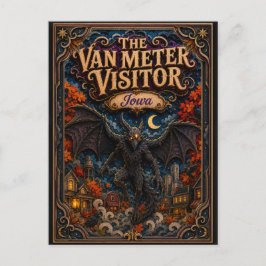 Cartão Postal O Visitante de Van Meter Lendas Iowa Popcut