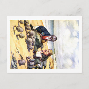 CARTÃO POSTAL O WALRUS E O CARPENTER NA WONDERLAND