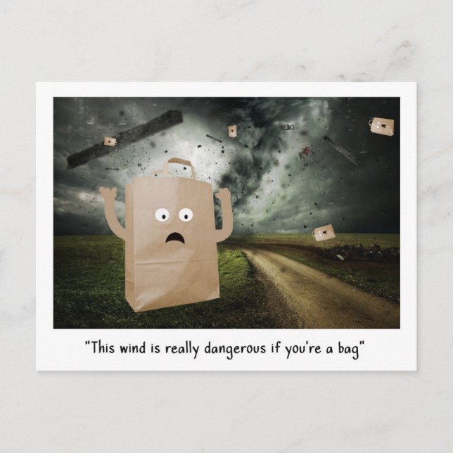 Cartão Postal O Windy Bag (Frente)