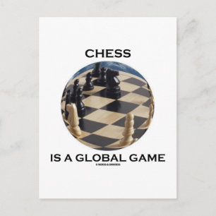 Cartão Postal O Xadrez É Um Jogo Global (Atitude De Xadrez)
