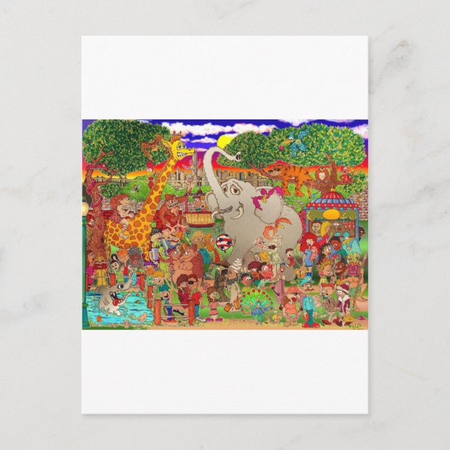 Cartão Postal O zoológico do Bronx não está gangado (Frente)