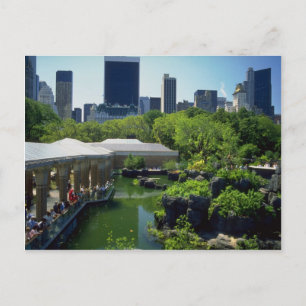 Cartão Postal O zoológico no Central Park, Nova Iorque, E.U.A.