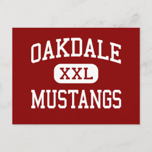 Cartão Postal Oakdale - Mustangs - High - Oakdale California