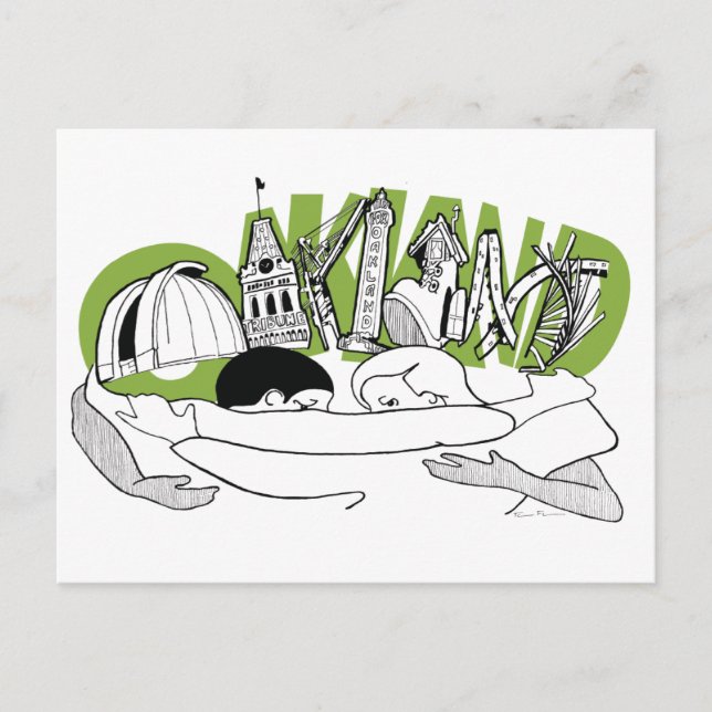 Cartão Postal Oakland (Frente)