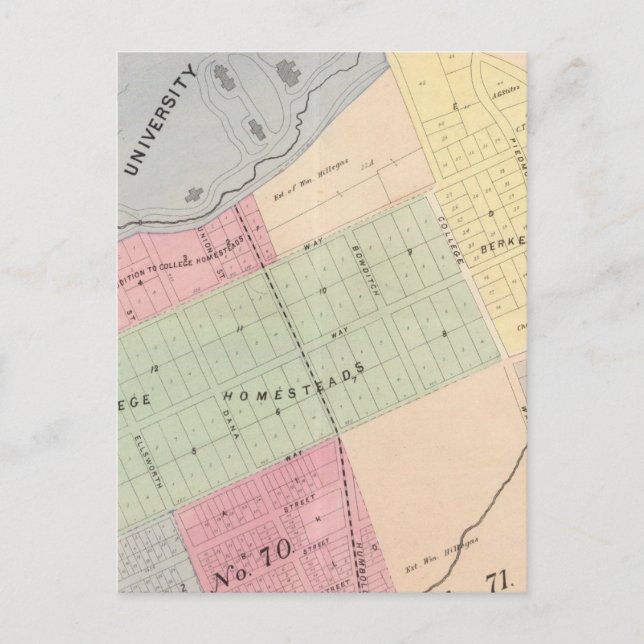 Cartão Postal Oakland, vizinhança 16 (Frente)