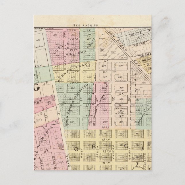 Cartão Postal Oakland, vizinhança 3 (Frente)