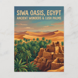 Cartão Postal Oásis de Siwa Egito