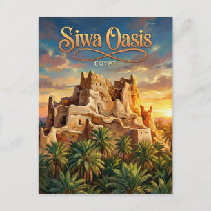 Cartão Postal Oásis de Siwa Egito