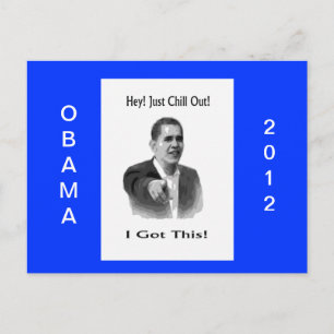 Cartão Postal Obama 2012