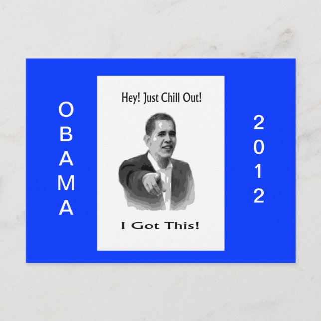 Cartão Postal Obama 2012 (Frente)