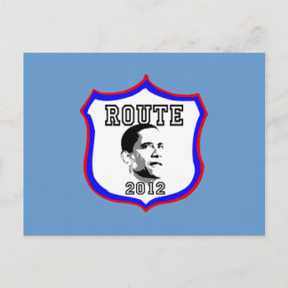 Cartão Postal Obama 2012 Rota 2012 Barack Obama Presidente