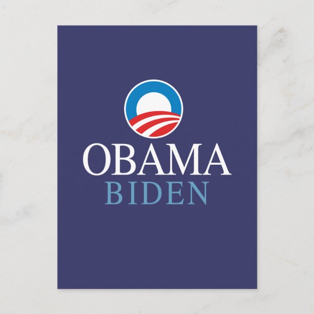 Cartão Postal Obama Biden (Frente)