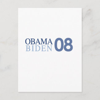 Cartão Postal Obama Biden '08