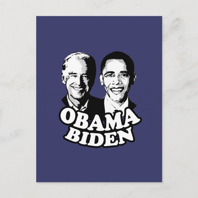 Cartão Postal Obama Biden T-shirt (Frente)