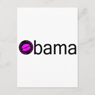 Cartão Postal Obama-Blk Kiss)