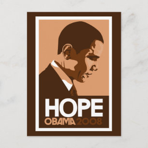 Cartão Postal Obama - Cartão-Postal Escuro Esperto