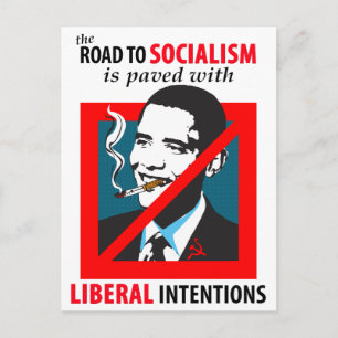 Cartão Postal Obama: Cartão-postal para o socialismo